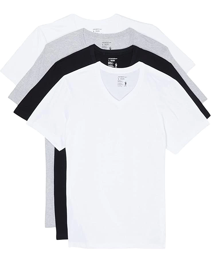Jockey V-Neck T-Shirt 4-Pack | Shirts & Tops 5 Jockey V-Neck T-Shirt 4-Pack | Shirts & Tops - Image 3