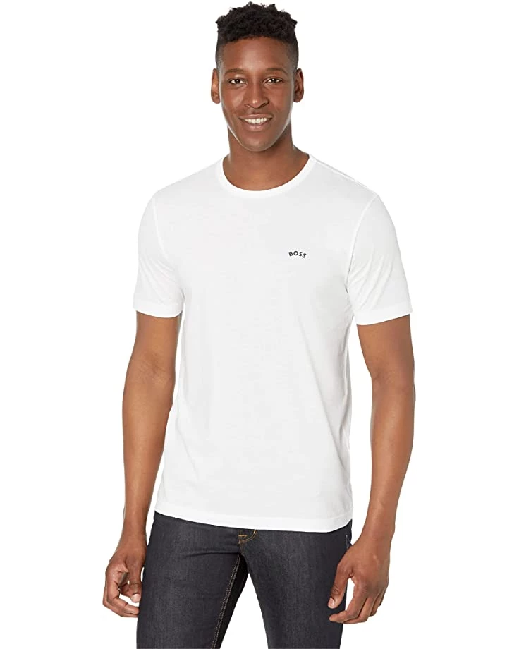 BOSS Tee Curved Regular Fit Jersey T-Shirt | Shirts & Tops 8 BOSS Tee Curved Regular Fit Jersey T-Shirt | Shirts & Tops - Image 6