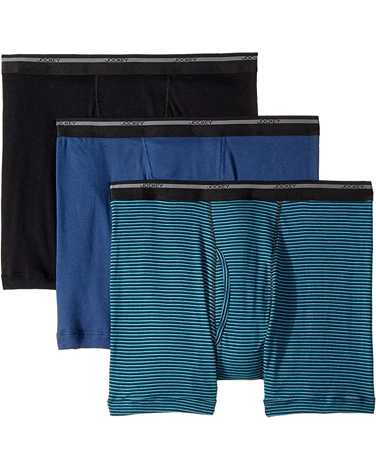 Jockey 100% Cotton Classic Knits Full Rise Boxer Brief 3-Pack | Underwear 4 Jockey 100% Cotton Classic Knits Full Rise Boxer Brief 3-Pack | Underwear - Image 2