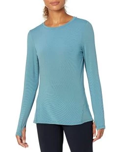Jockey Women's Long Sleeve Brushed Stripe Pullover | Shirts & Tops